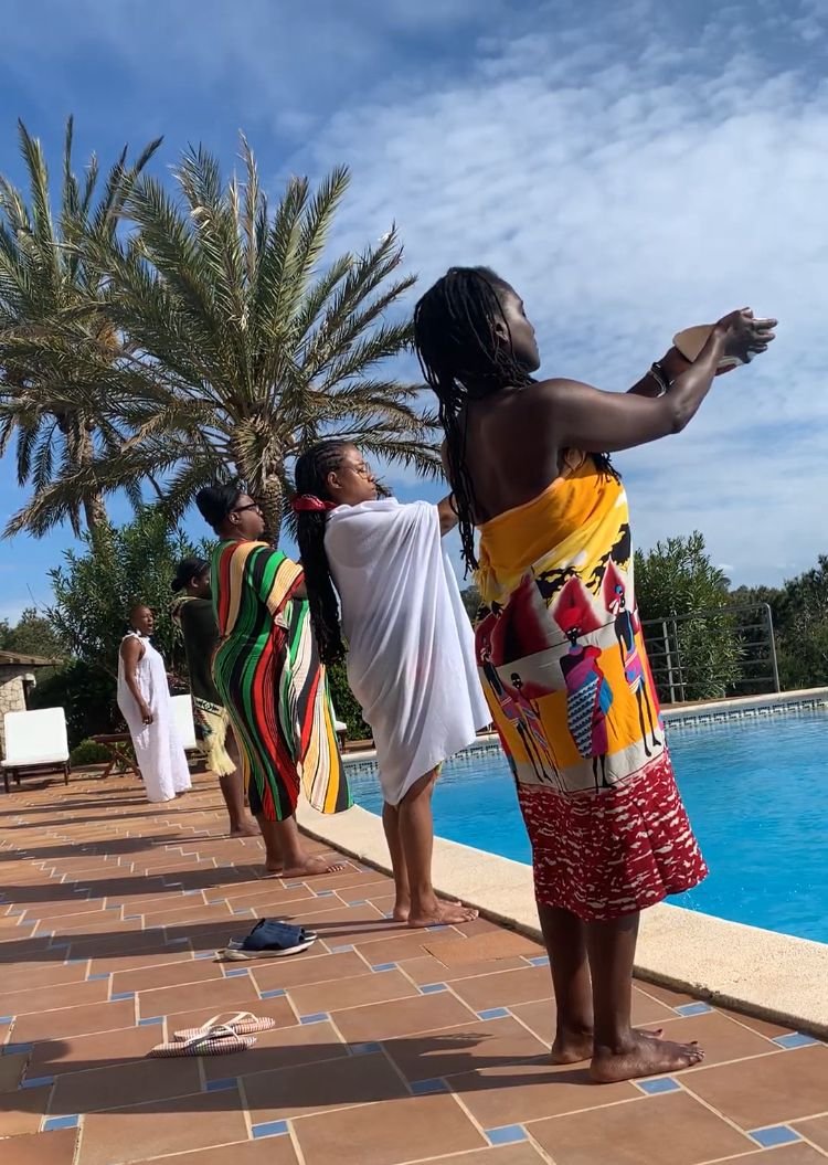 Women sharing a Red Lipstick Tribe retreat experience
