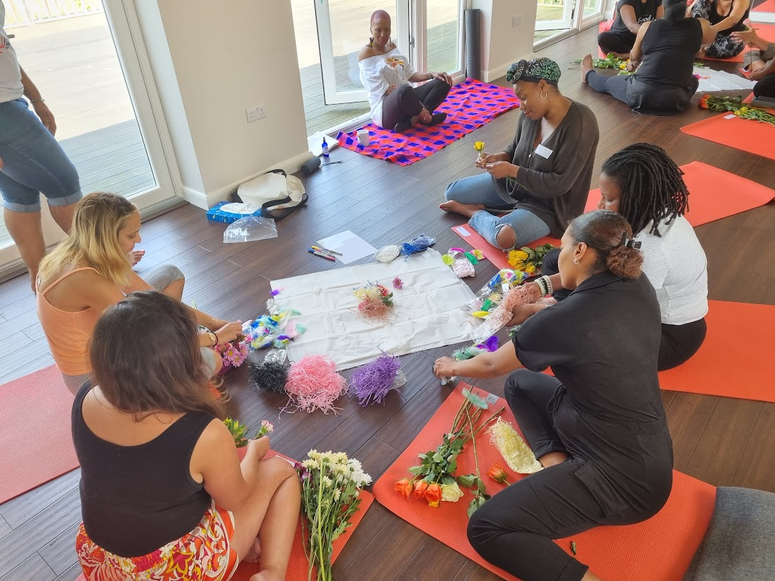 Women gathered for reflection